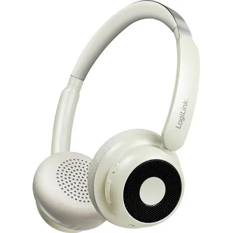 LogiLink BT0072S Over Ear Kopfhörer Bluetooth® Creme – Bild 2
