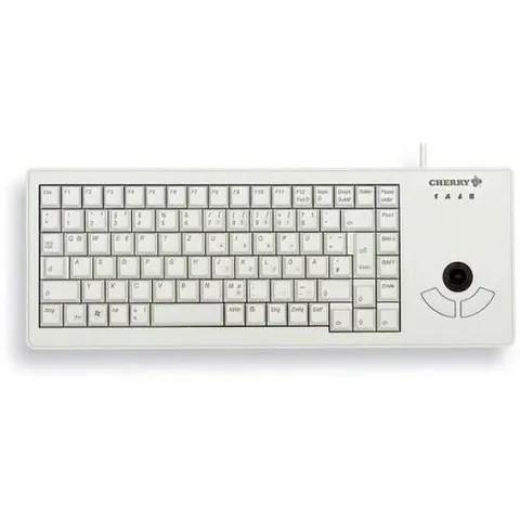 Cherry XS Trackball Keyboard, hellgrau, USB – Bild 2