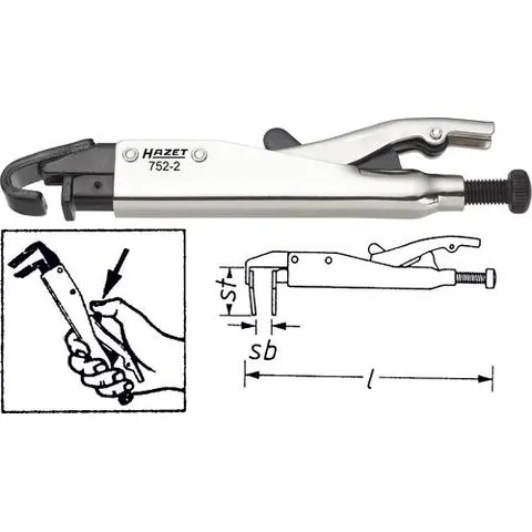 HAZET Grip-Zange 752-2) – Bild 2