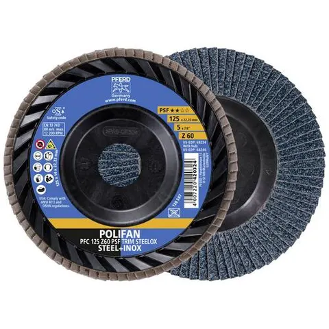 PFERD TOOLS 67771126 Fächerschleifscheibe Durchmesser 125 mm Körnung (num)=60 10 St. – Bild 2