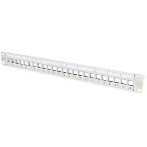 DIGITUS 19, Modular Patchpanel für Keystone Jacks, 1HE – Bild 2