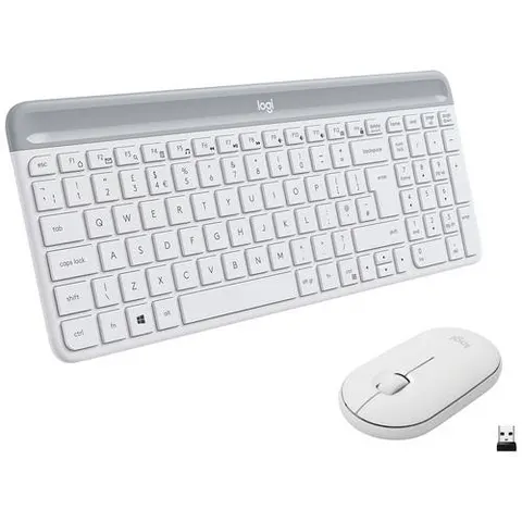 Logitech MK470 Slim Combo weiß – Bild 3