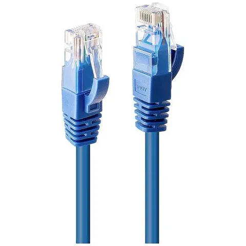 LINDY Cat.6 U/UTP Kabel, blau, 2m – Bild 2