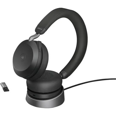 Jabra Evolve2 75 MS Stereo Headset On-Ear – Schwarz – Bild 2
