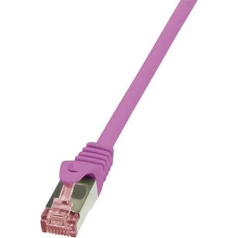 LogiLink Patchkabel, Kat. 6, S/FTP, 1,0 m, pink – Bild 2