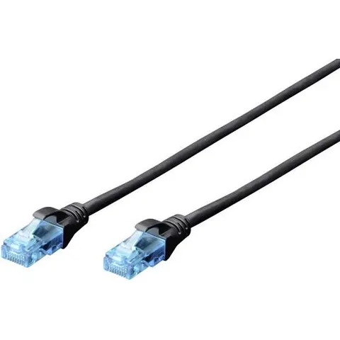DIGITUS Patchkabel, Kat. 5e, U/UTP, 2,0 m, schwarz – Bild 2
