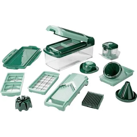 Gemüseschneider "Nicer Dicer Fusion Smart", 16-teilig – gruen – Bild 2