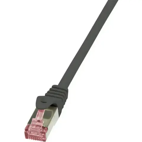 LogiLink Patchkabel, Kat. 6, S/FTP, 0,25 m, schwarz – Bild 2