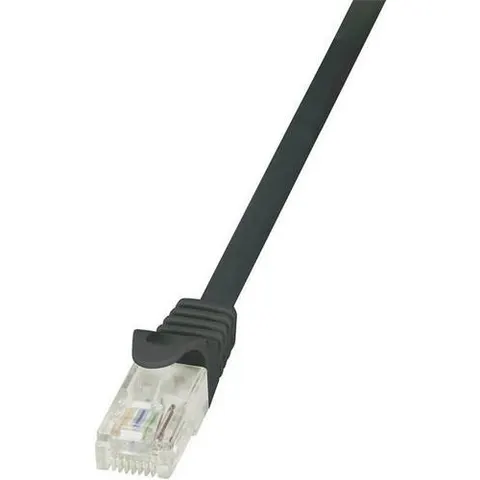 LogiLink Patchkabel, Kat. 5e, U/UTP, 1,0 m, schwarz – Bild 2