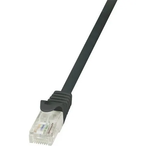 LogiLink Patchkabel, Kat. 5e, U/UTP, 0,5 m, schwarz – Bild 2