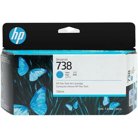 HP 738 (498N5A) - Cyan - Druckerpatrone – Bild 2