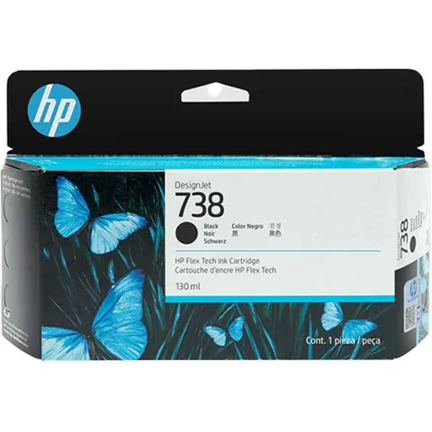 HP 738 (498N4A) - Schwarz - Druckerpatrone – Bild 2