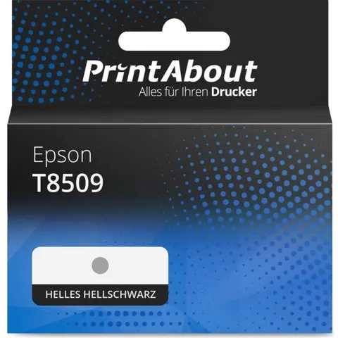 PrintAbout Druckerpatrone kompatibel mit Epson T8509 - Helles Hellschwarz – Bild 2