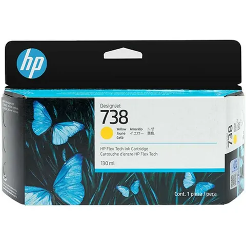 HP 738 (498N7A) - Gelb - Druckerpatrone – Bild 2
