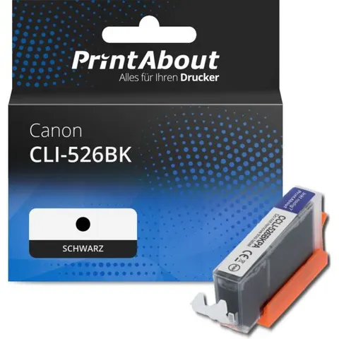 PrintAbout Druckerpatrone kompatibel mit Canon CLI-526BK - Schwarz – CLI526BK – Bild 2
