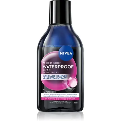 NIVEA Micellar Waterproof Zwei-Phasen Mizellenwasserr 400 ml – Bild 2