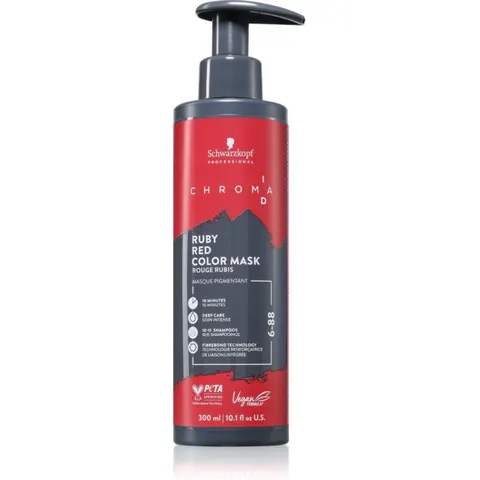Schwarzkopf Professional ChromaID Bonding Color Mask Ruby Red – Röd 300 – Bild 2