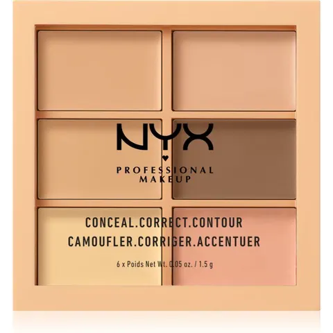 NYX PROFESSIONAL MAKEUP Conceal Correct Contour Palette Light – Multi 9 – Bild 2
