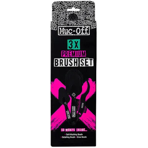 MUC-OFF Bürstenset Premium 3er Pkg. schwarz B – Bild 2