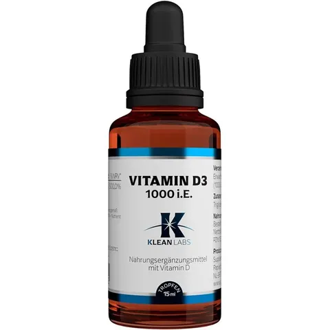 Klean Labs Vitamin D3 1000 i.E. pro Tropfen – Bild 2
