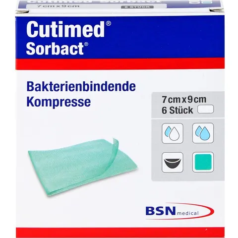 Cutimed Sorbact Kompressen 7x9 cm – 07348640 – Bild 2