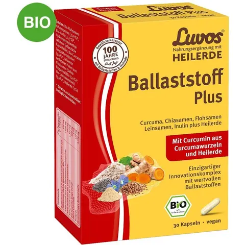 Luvos Heilerde Bio Ballaststoff Plus Kapseln – Bild 2