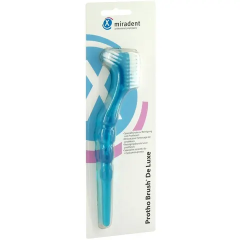 Miradent Prothesenbürste Protho Brush blau trans. – Bild 2