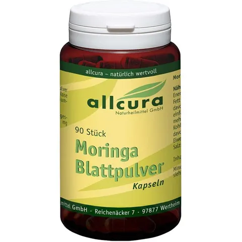 allcura Moringa Blattpulver Kapseln – Bild 2