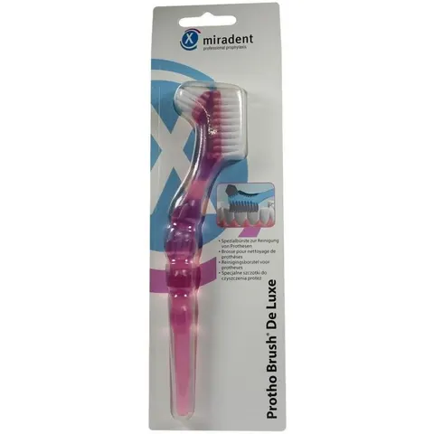 Miradent Prothesenbürste Protho Brush pink trans. – Bild 2