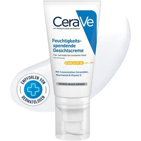 CeraVe Feuchtigkeitsspendende Gesichtscreme mit LSF 30 – Bild 2