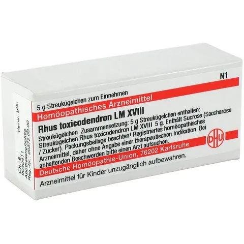 DHU Lm Rhus Tox. Xviii Globuli – Bild 2