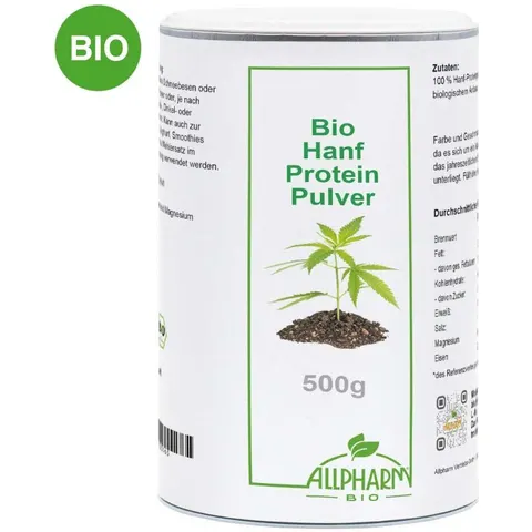 Bio Hanf Protein Pulver Allpharm – Bild 2