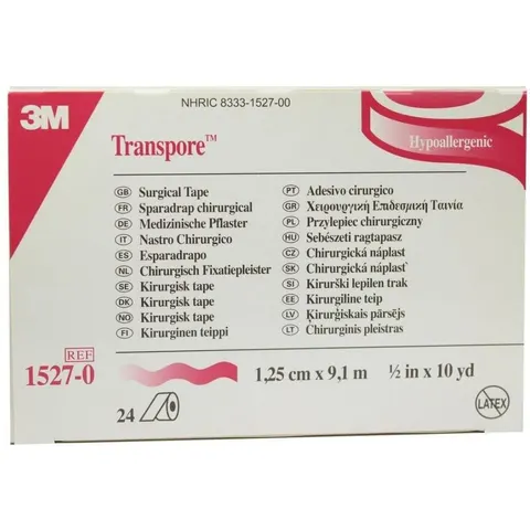 Transpore 1,25 cmx9,1 m Pflaster – Bild 2