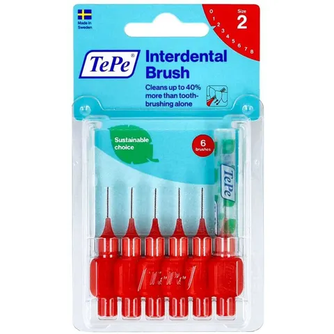 Tepe Interdentalbürste 0,5mm rot – Bild 2