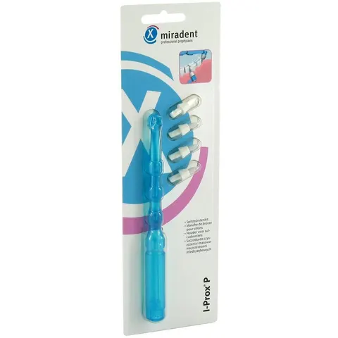 Miradent Spitzbürsten-kit I-prox P blau trans. – Bild 2