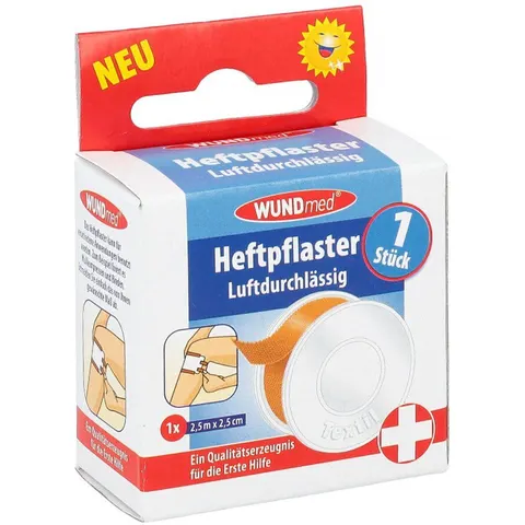Heftpflaster Textil 2,5 cmx2,5 m – Bild 2