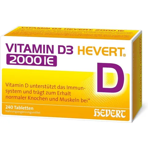 Vitamin D3 Hevert 2000 I.E. Tabletten – Bild 2