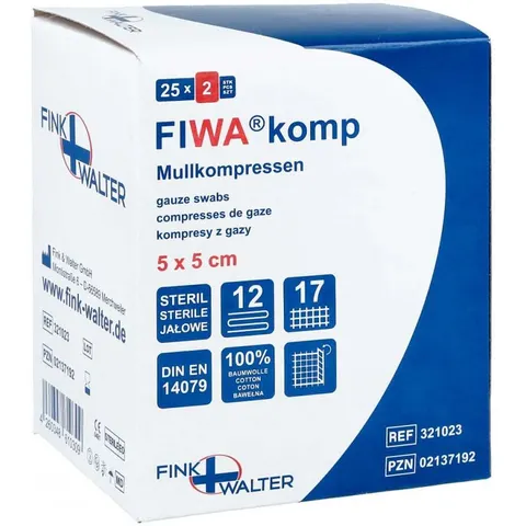 Mullkompressen 5x5 cm steril 12fach – Bild 2