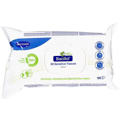 Bacillol 30 Sensitive Green Tissues Flow-pack 120stk – Bild 2