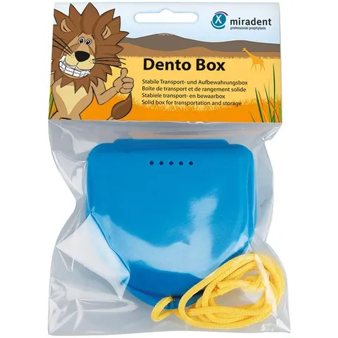 Miradent Zahnspangenbox Dento Box I blau – Bild 2