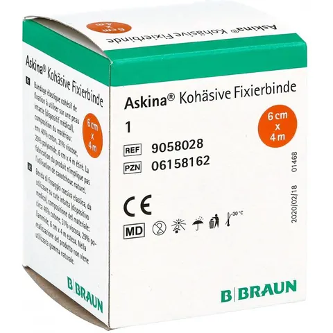 Askina Fixierbinde 4mx6cm kohäsiv 1stk – Bild 2