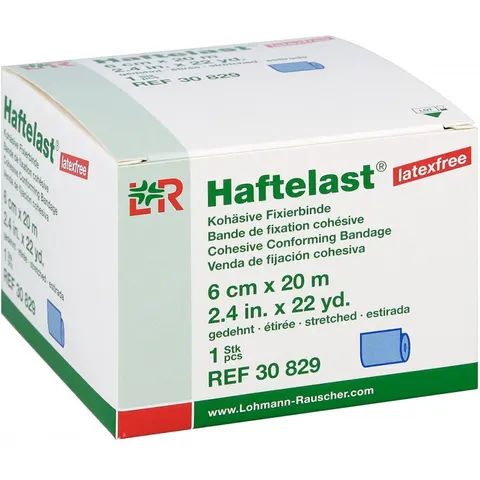 Haftelast Fixierbinde kohäs.latexfrei 6 cmx20 m blau – Bild 2