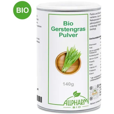 Bio Gerstengras Pulver Allpharm – Bild 2
