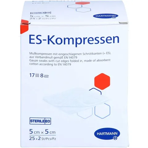 Es-kompressen Steril 5x5 Cm 8fach – Bild 2