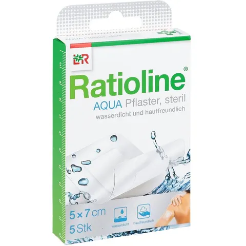 Ratioline aqua Duschpflaster Plus 5x7 cm steril – Bild 2