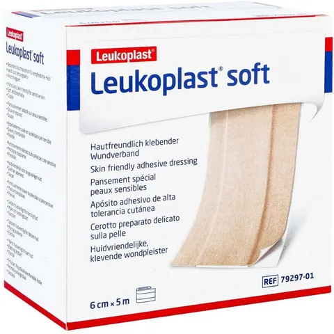Leukoplast Soft Pflaster 6 cmx5 m Rolle – Bild 2