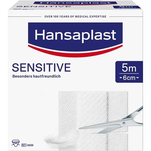 Hansaplast Sensitive Pflaster 6 cmx5 m Rolle – Bild 2