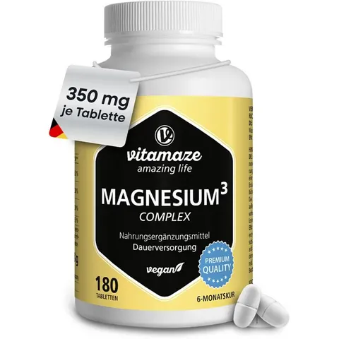 vitamaze MAGNESIUM 350 mg Komplex 180 St Tabletten – Bild 2