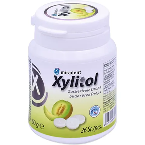 Miradent Xylitol Drops Melon Dose 60g – Bild 2