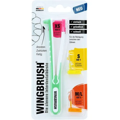 Wingbrush Starter-set Interdentalbürste 3 Bürsten – Bild 2